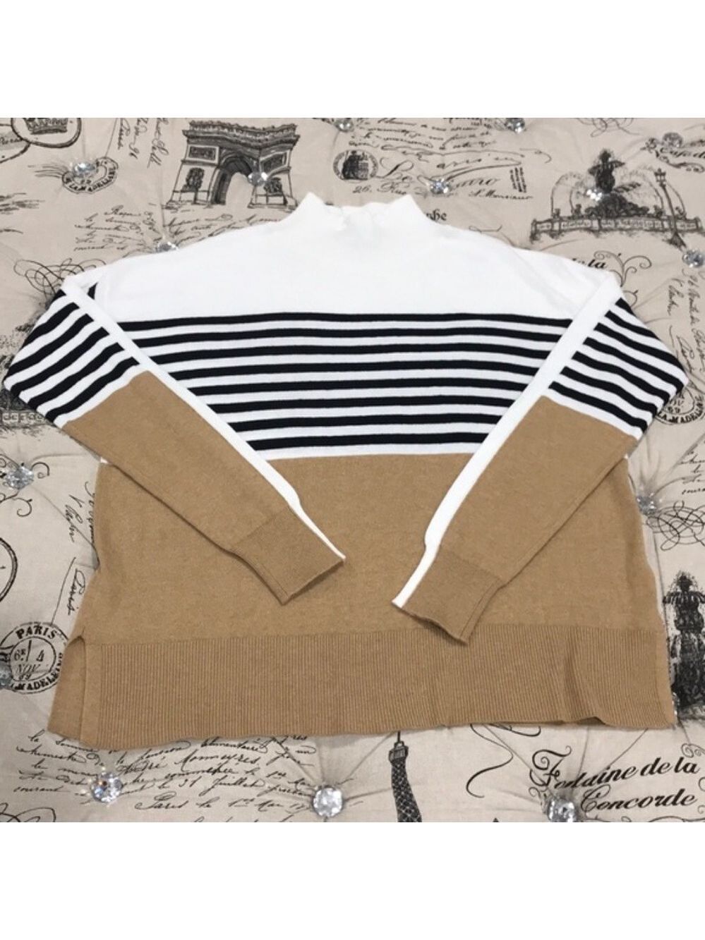 COURT & ROWE Stripe Colorblock Sweater - Picture 6 of 10
